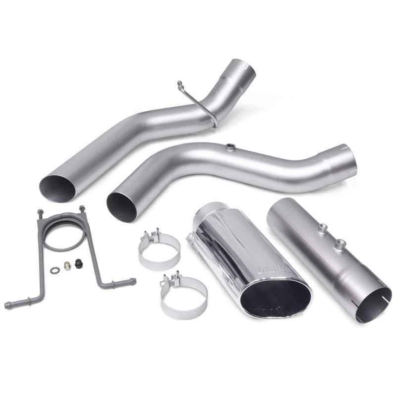 Banks Power, Banks Power 17+ GM Duramax L5P 2500/3500 Monster Exhaust System - SS Single Exhaust w/ Chrome Tip