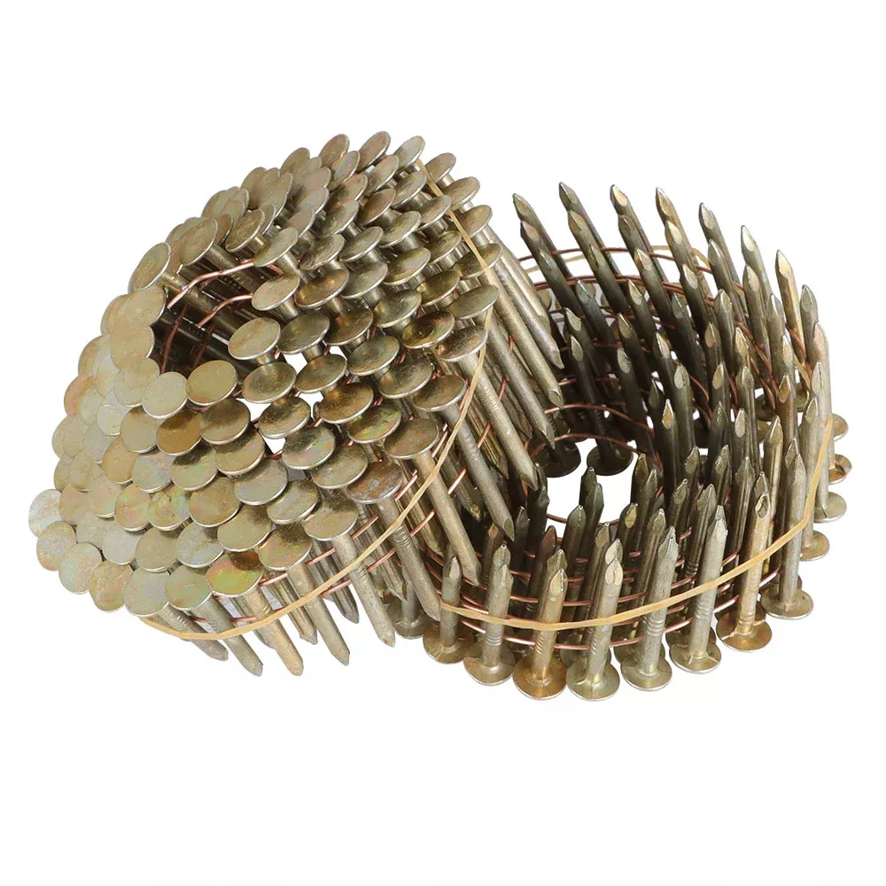 1-1/4In × 0.12In 15 Degree Galvanized Smooth Handle Coil Roofing Nail 7200 Pack