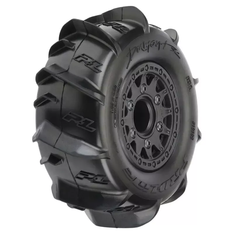 1/10 Dumont Front/Rear 2.2″/3.0″ SC Mounted 12mm Black Raid (2): 10185-10
