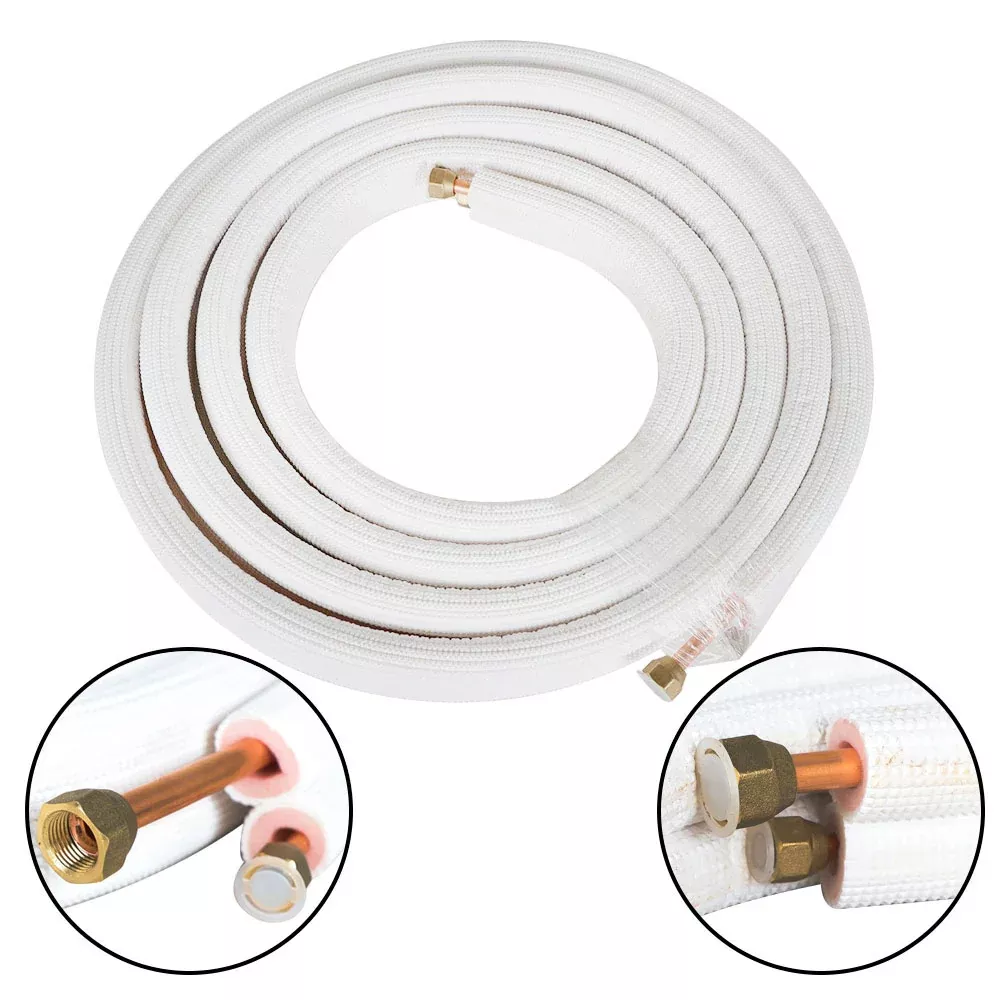 1/4 Inch - 3/8 Inch Dia Install Kit Fit For Mini Split Heat Pump Systems 16 Feet