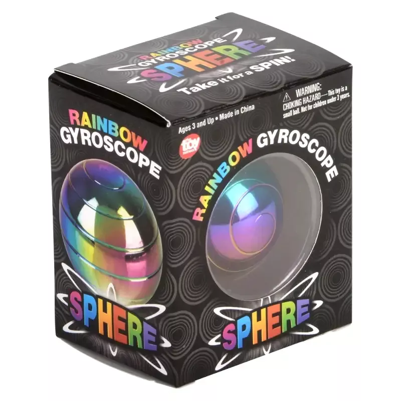 1.5″ Rainbow Gyroscope Sphere