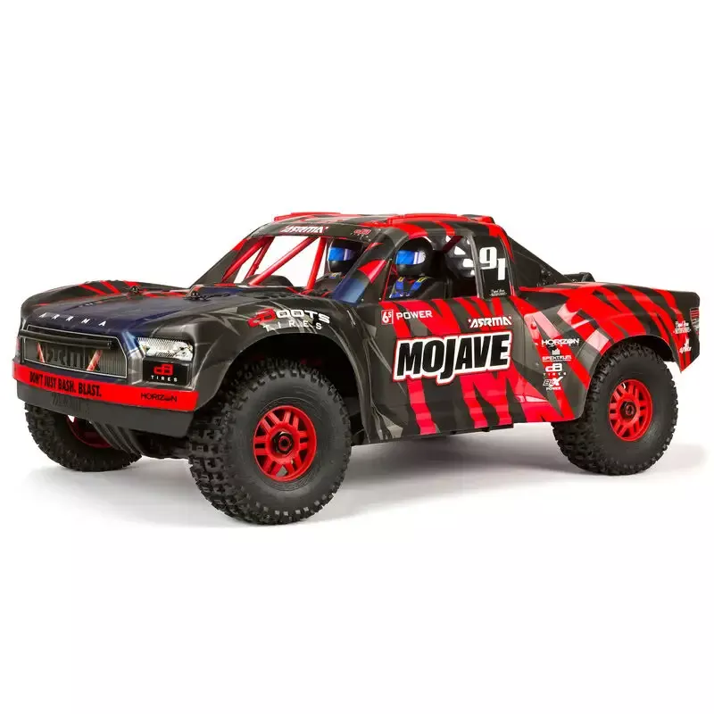 1/7 Mojave 6S, 4WD, BLX (Requires battery & charger): Red/Black; ARA7604V2T2