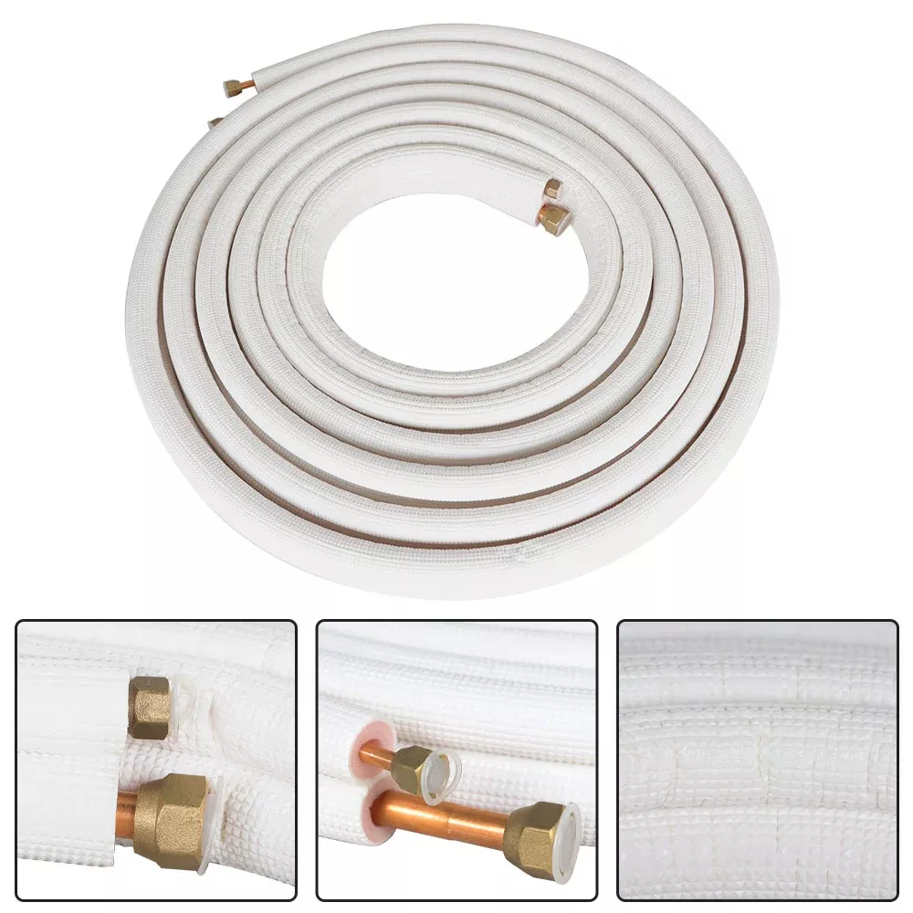 1 Pcs 1/4"-1/2" Dia. 25 Feet Install Kit Fits For Mini Split Heat Pump Systems