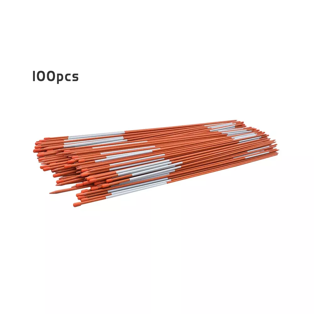 100Pcs Driveway Markers Snow Stakes Reflective Markers Diameter5/16" Durable
