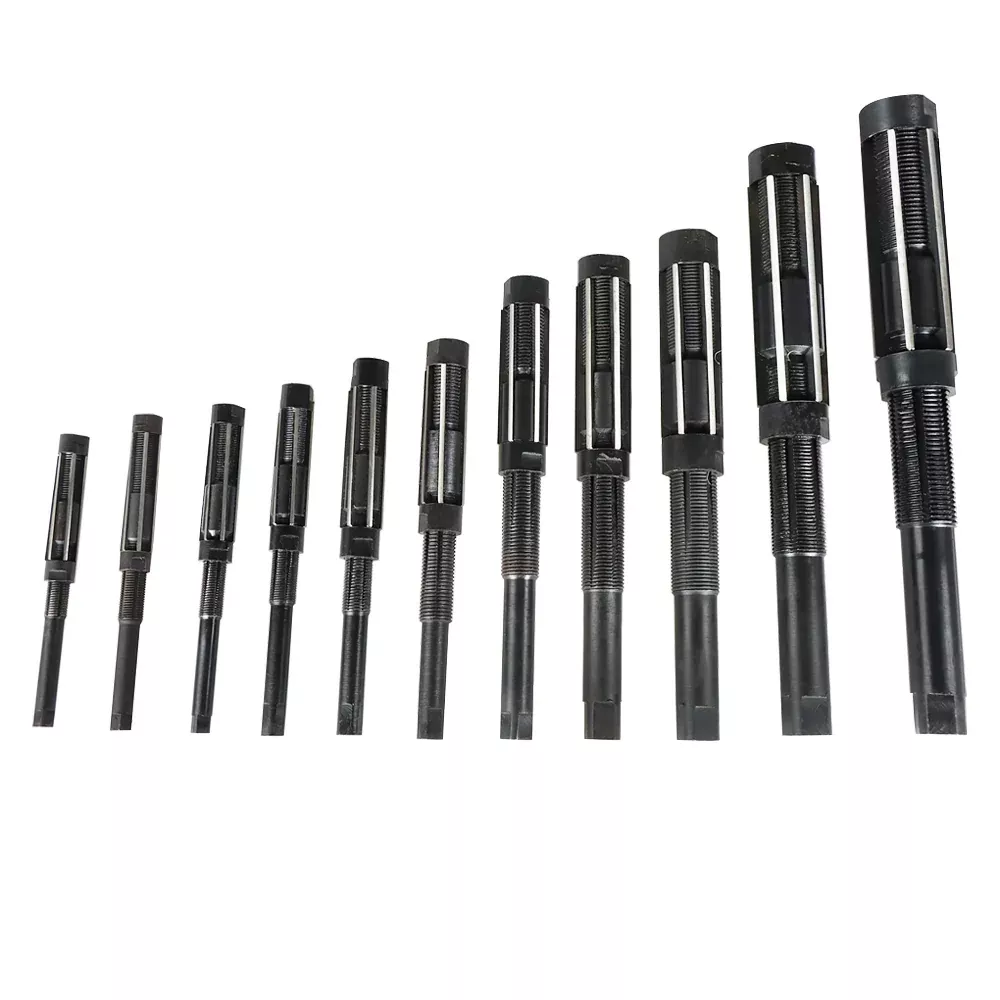 11 Pcs Set Adjustable Hand Reamer H4 to H14 ( 15/32"- 1.1/2" ) High Speed Steel