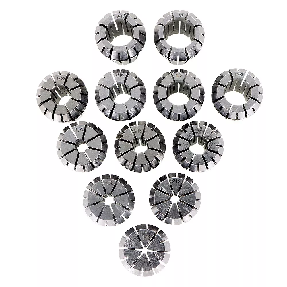 12Pcs ER25 1/8"-5/8" Spring Collet Set for CNC Engraving milling Lathe Tool