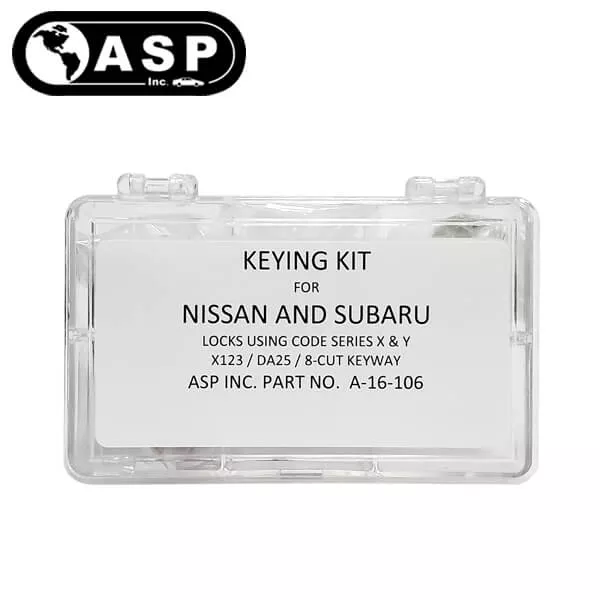 1982-2011 Nissan Infiniti Subaru/ X123 / DA25 / Keying Tumbler Kit / A-16-106 (ASP)