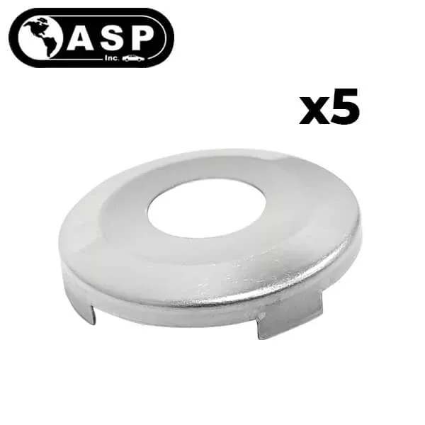 1990-2006 Chrysler Dodge Jeep / Y154 Y155 Y160 / Face Cap for Door Lock / Chrome / P-44-201 (ASP) (Pack of 5)