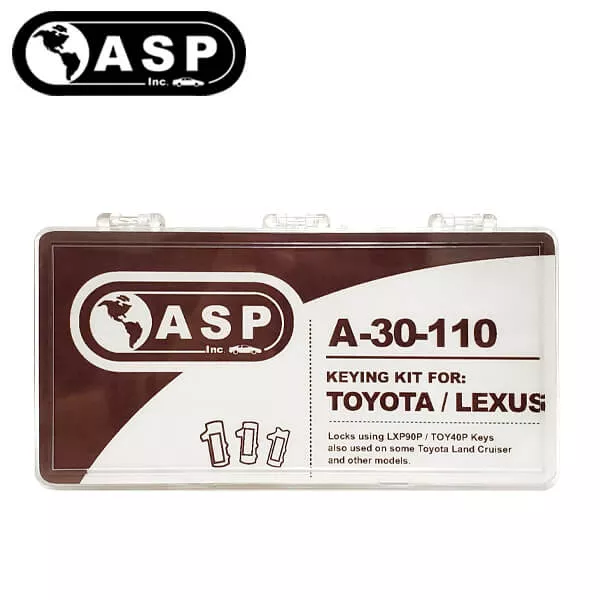 1990-2019 Kia Toyota Lexus Long Blade / LXP90P / TOY40P / Keying Tumbler Kit / A-30-110 (ASP)