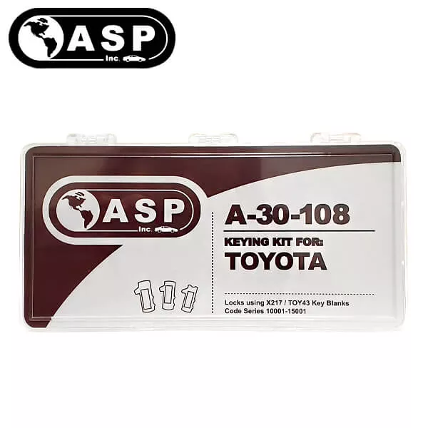 1992-2019 Toyota Scion Subaru / X217 / TR47 / 8 Cut / Keying Tumbler Kit / A-30-108 (ASP)