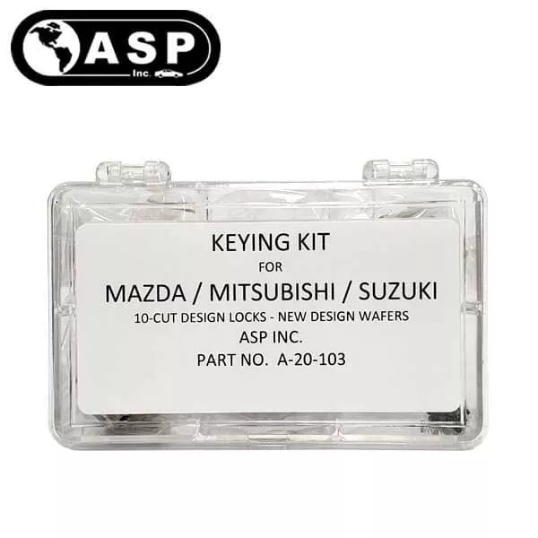 1995 - 2018Mazda / Mitsubishi / Suzuki / MZ19 / B69 / MIT3 / 10 Cut /Keying Tumbler Kit / A-20-103 (ASP)