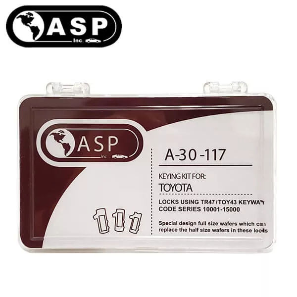 1995-2019 Toyota Scion Pontiac Subaru / TR47 / TOY43 / 8 Cut / Keying Tumbler Kit / A-30-117 (ASP)