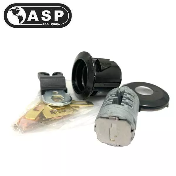 1996-2004 Ford Mustang / H75 / 8 Cut / Door Lock Service Pack / Un-Coded / Black Cap / D-42-257(ASP)