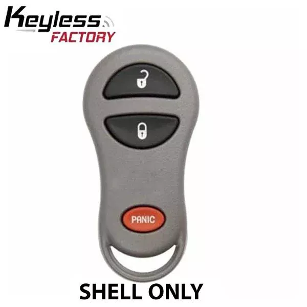 1999-2004 Jeep Keyless Entry Remote SHELL for GQ43VT9T - Grey (AFTERMARKET)
