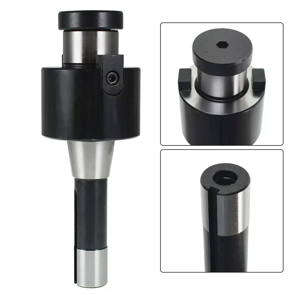 1Pc Hardened and Ground 1-1/2" R8 Shank Shell Milling Arbor Adapter Holder