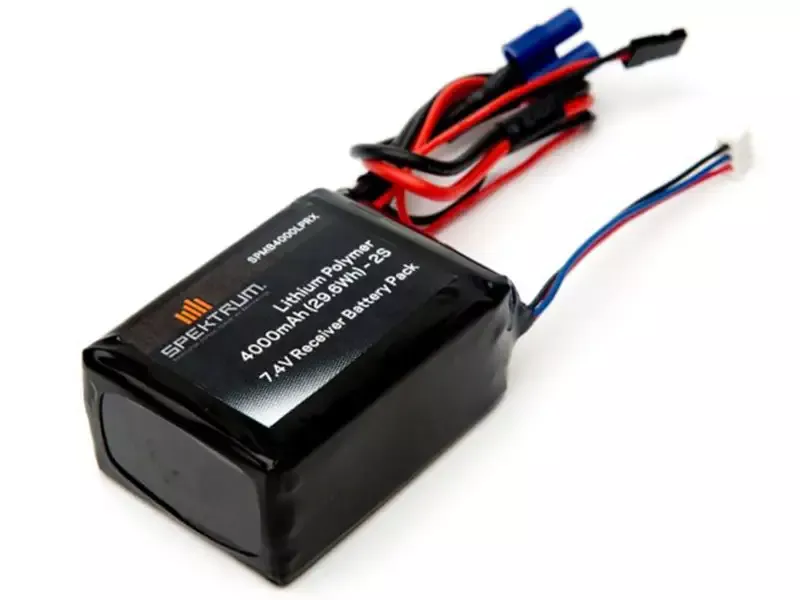 2 Cell 4000mAh 7.4v LiPo Rx Battery