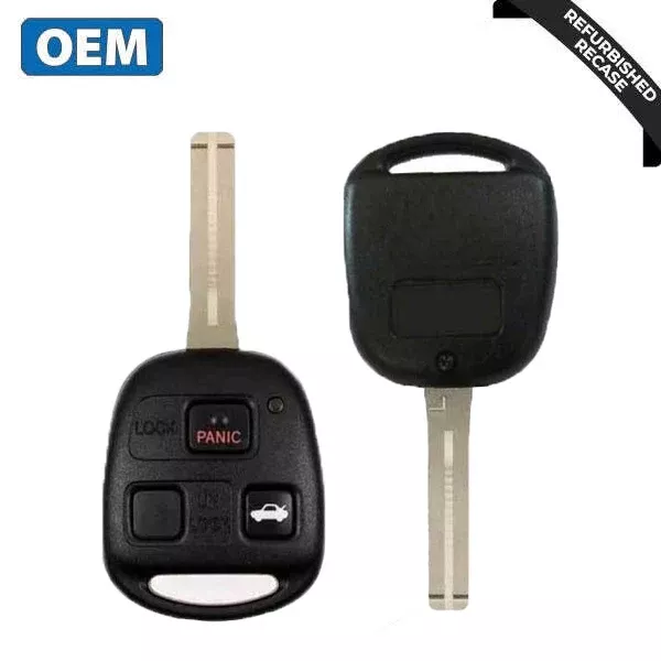 2001-2008 Lexus ES330 LS430 / 3-Button Remote Head Key / PN: 89070-33751 / HYQ12BBT (OEM)