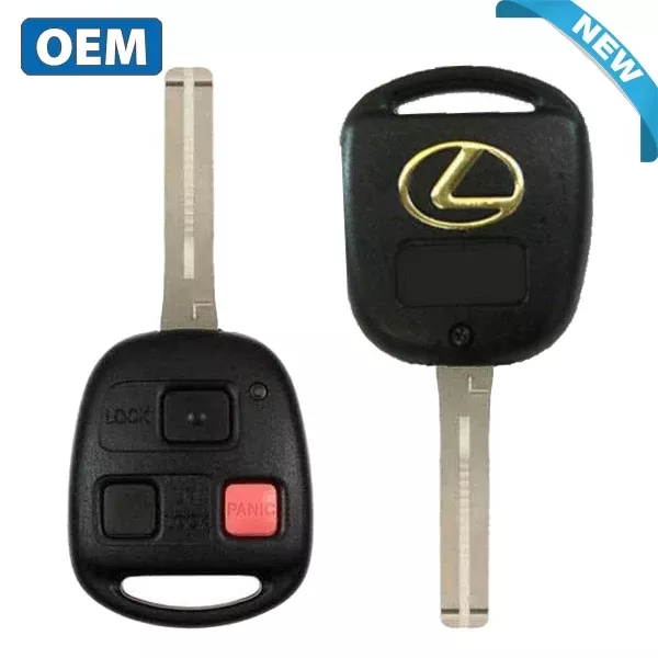 2003-2009 Lexus / 3-Button Remote Head Key / PN: 89070-60801 / HYQ1512V / Short Blade (4D68 Chip) (OEM)