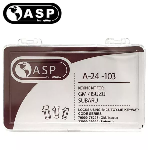 2004-2019 GM / Subaru / B110 / Keying Tumbler Kit / A-24-103 (ASP)