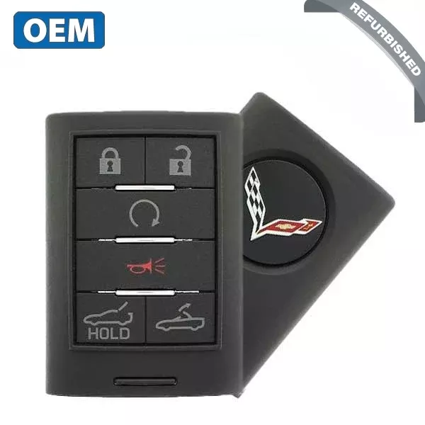 2005-2013 Chevrolet Corvette / 6-Button Smart Key / PN: 23465955 / NBGGD9C04 (OEM Refurb)
