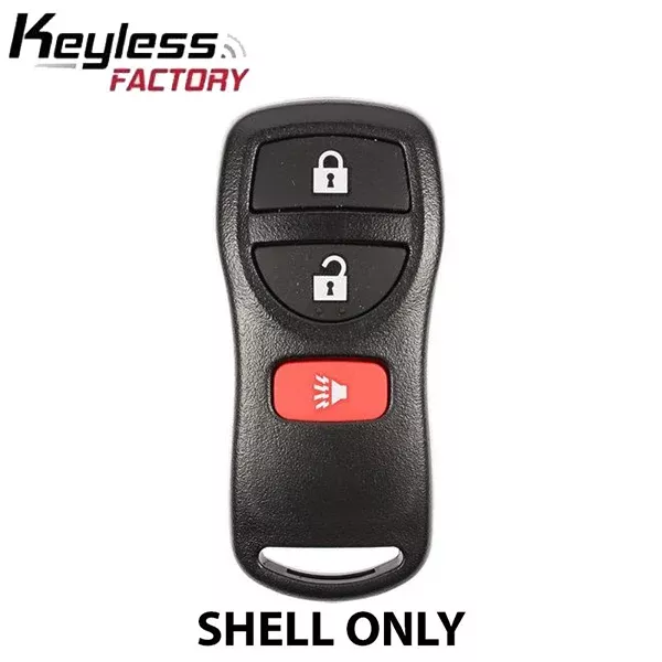2005-2018 Nissan Keyless Entry Remote SHELL for CWTWB1U821 - Black (AFTERMARKET)