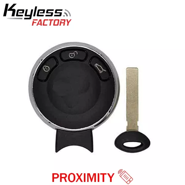 2006-2014 Mini Cooper / 3-Button Smart Key / PN: 3452819-01 / KR55WK49333 / Comfort Access / 315 MHz (AFTERMARKET)