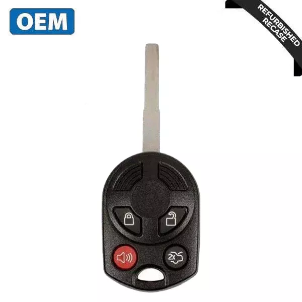 2011-2019 / Ford 4-Button Remote Head Key / PN: 164-R8046 / OUCD6000022 / HU101 HS / Chip 80 Bit (OEM Recase)
