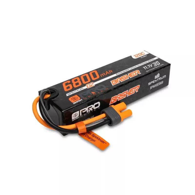 3 Cell 6800mAh 11.1V 120C Smart Pro Basher LiPo: IC5