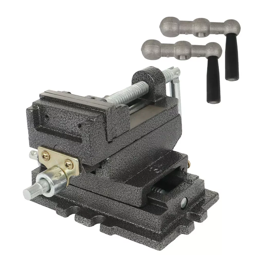 3" Cross Drill Press Vise Slide Metal Milling 2 Way X-Y Clamp Machine Heavy Duty