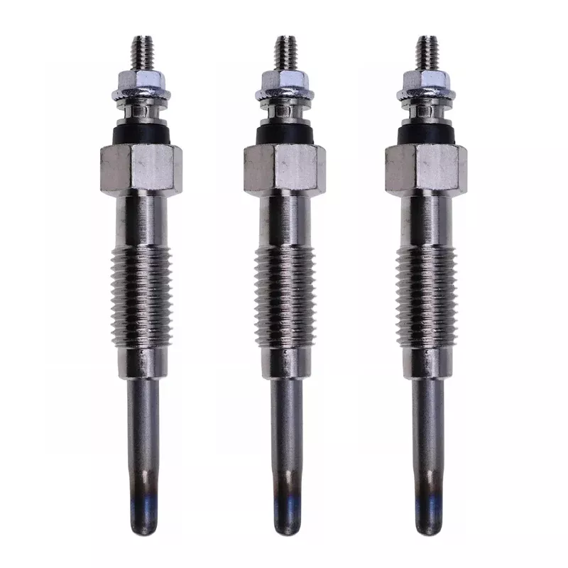 3 Glow Plugs 223-0387 for Mitsubishi Engine L3E Caterpillar CAT Mini Excavator 301.6C 301.8C