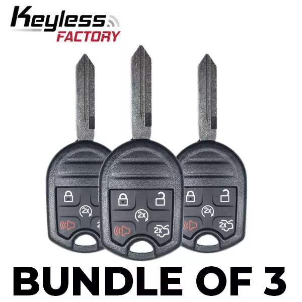 3 x 2007-2017 Ford Lincoln / 5-Button Remote Head Key / CWTWB1U793 (BUNDLE OF 3)