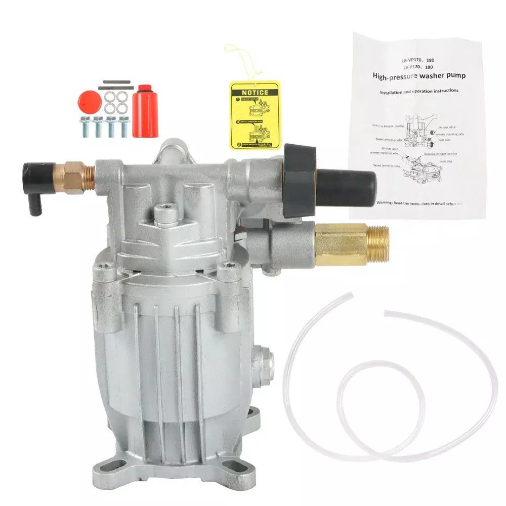 3000 PSI Pressure Washer Pump Horizontal 3/4" Shaft - MAX 2.5 GPM Oil Sealed