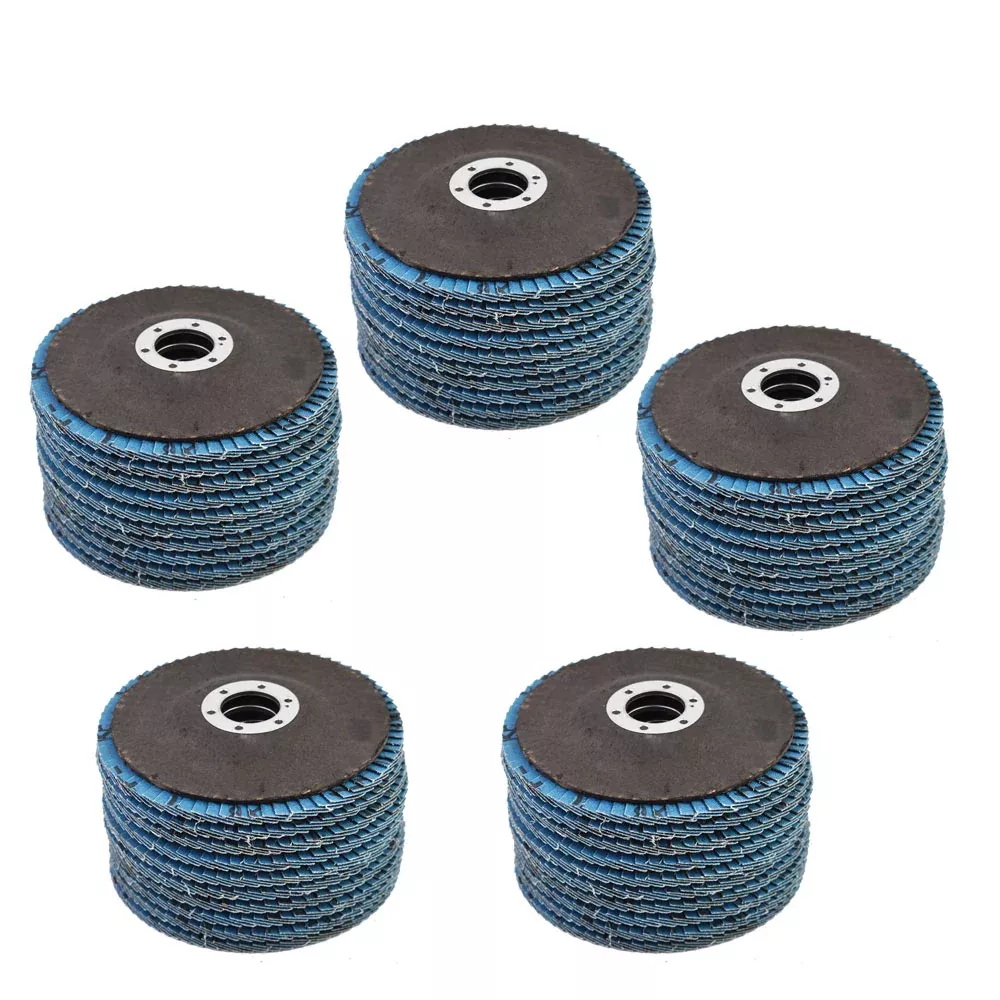 4.5 Inch Flap Disc Premium Zirconia Sanding Grinding 60 Grit T29 50 Pack