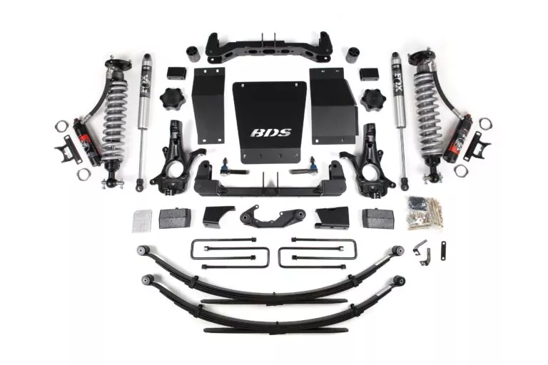 4 Inch Lift Kit FOX 2.0 Performance Leaf Springs Cast Steel Coil-Over 14-18 Silverado/Sierra 1500 4WD