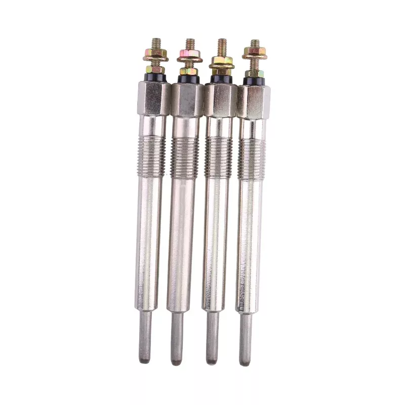 4 Pcs 12V Glow Plug 6631808 for Bobcat Skid Steer Loader 843 853 1213
