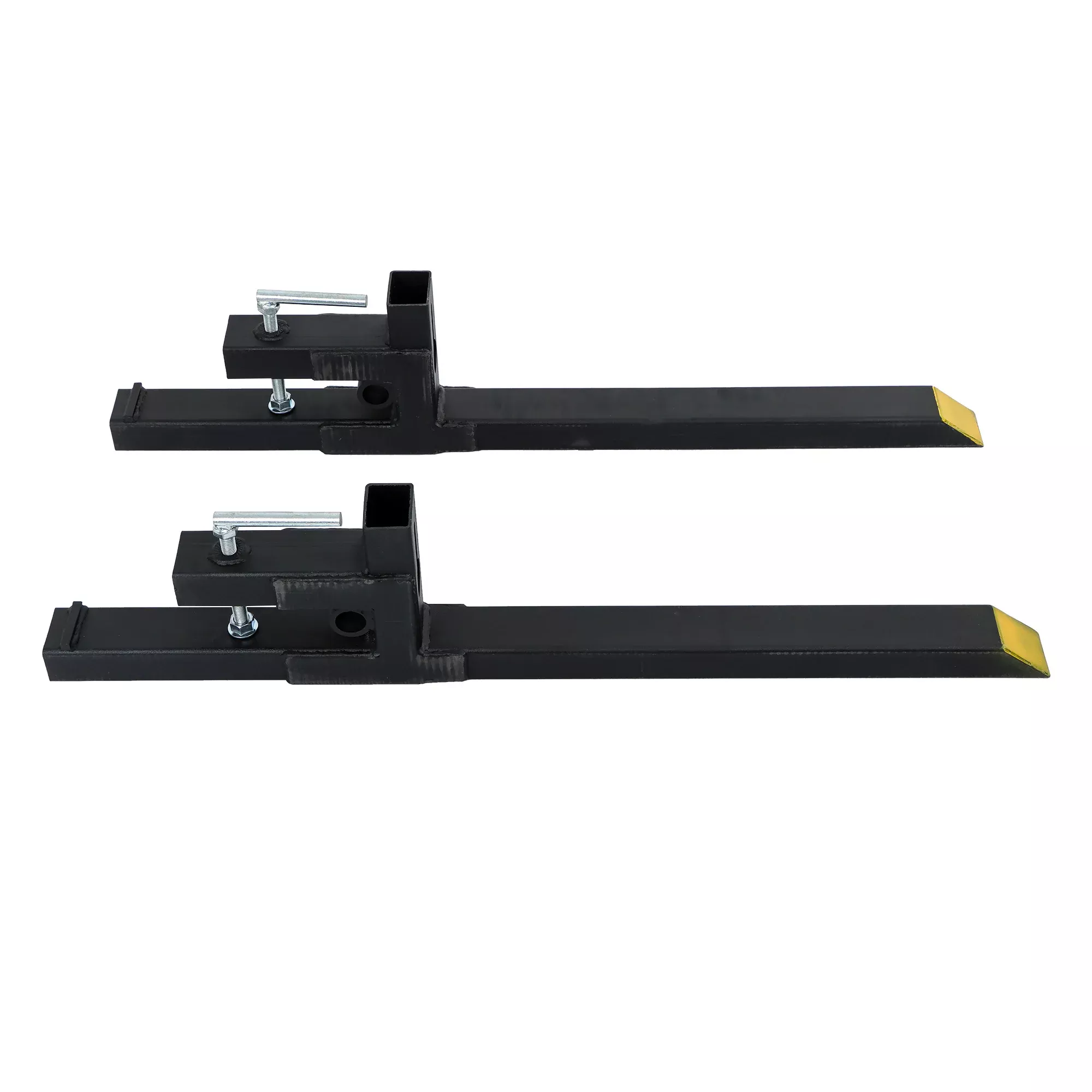 43 In Clamp on Pallet Forks 2000lbs Heavy Duty Quick Attach Bucket Forks