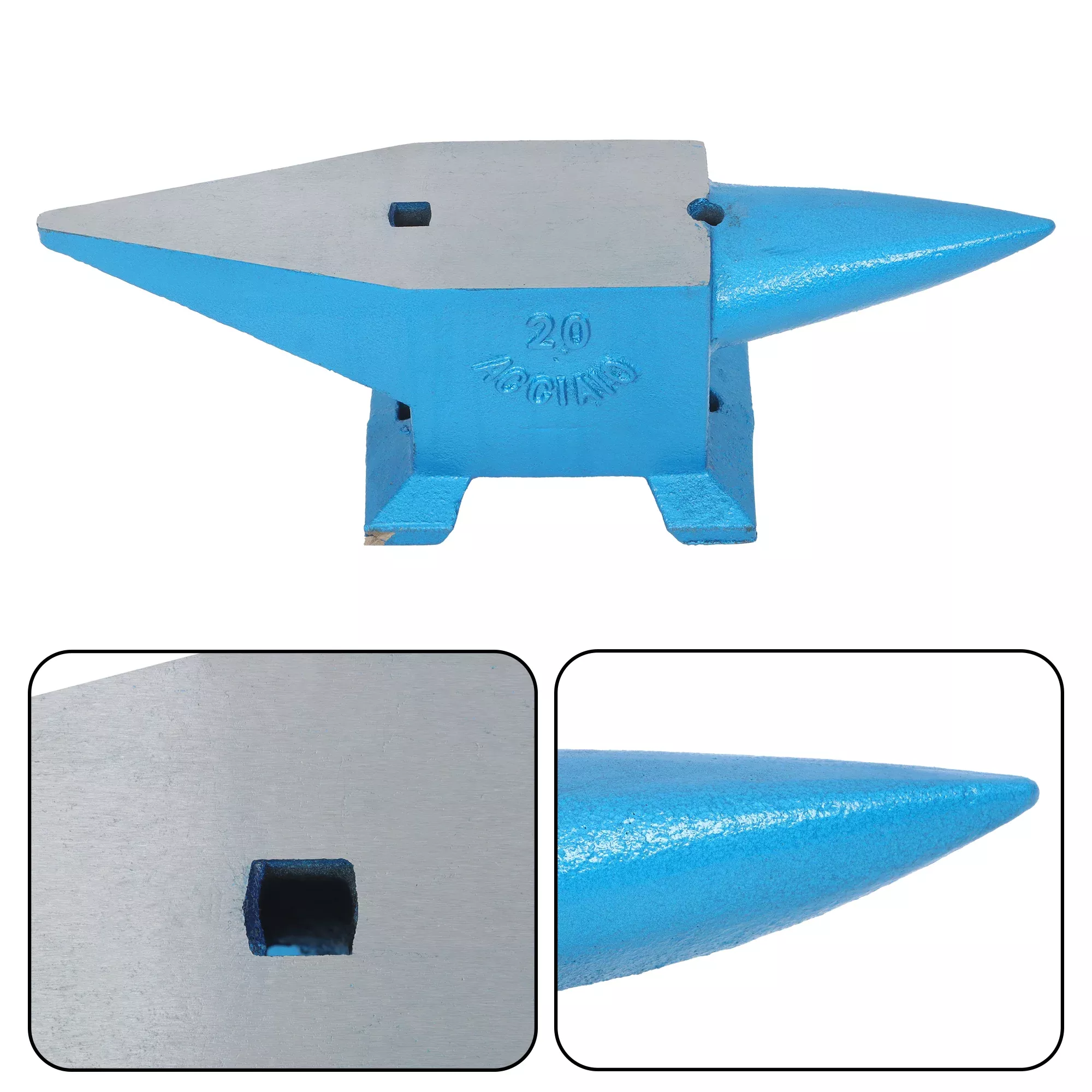 44Lb Double Horn Anvil Steel Anvil Blacksmith for Sale Forge Tool and Equipment