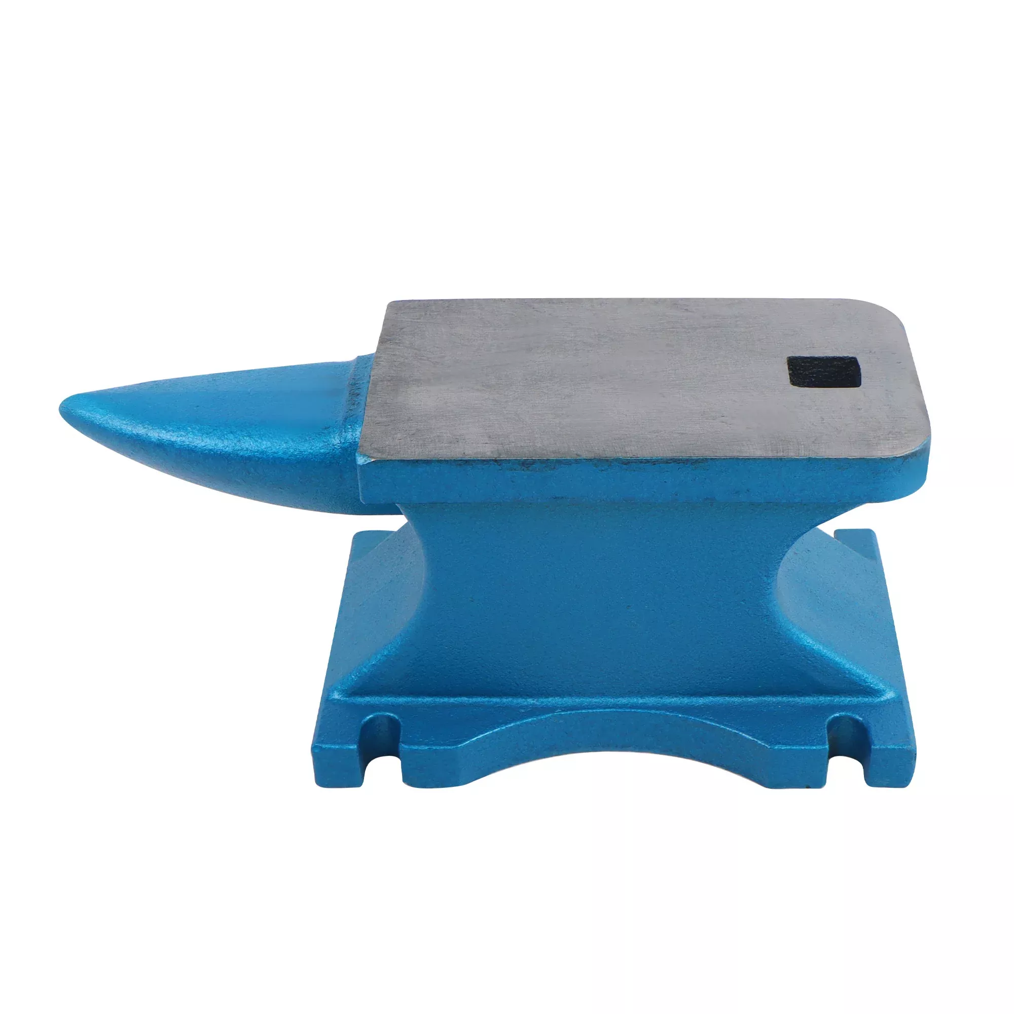 44LB Single Horn Cast Iron Anvil for Blacksmithing Hard Hole Forge Tool
