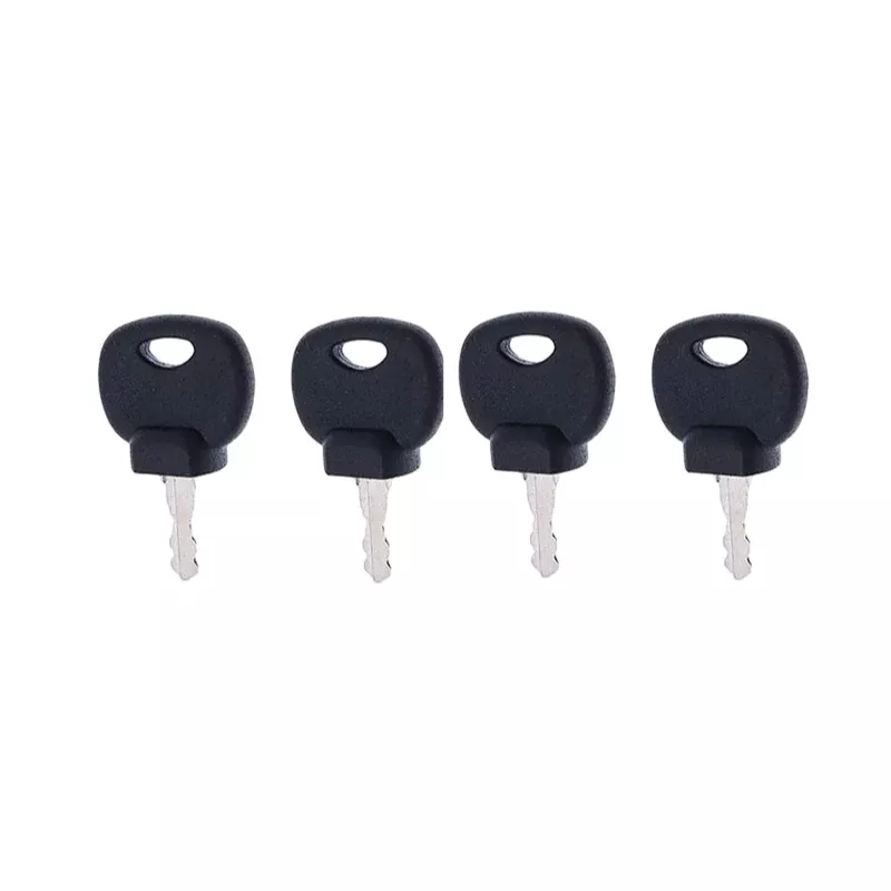4Pcs Ignition Keys 14707 8035807 for Bobcat Forklift Bomag Compactor Caterpillar Excavator 213 214
