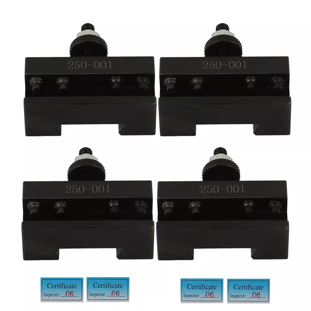 4Piece OXA #1 250-001 Quick Change Turning Facing Tool Post Holder For Lathe CNC