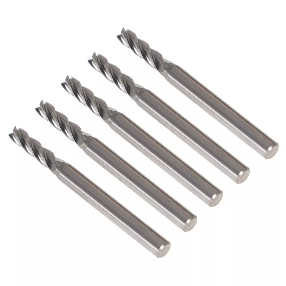 5× 5/32" 4 Flute Carbide End Mill 2" Overall Length