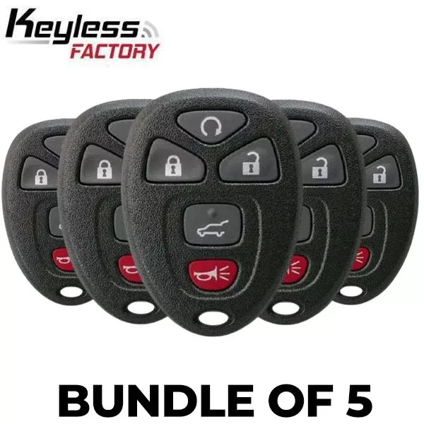 5 x 2007-2017 GM / 5-Button Keyless Entry Remote / OUC60270 / (BUNDLE OF 5)