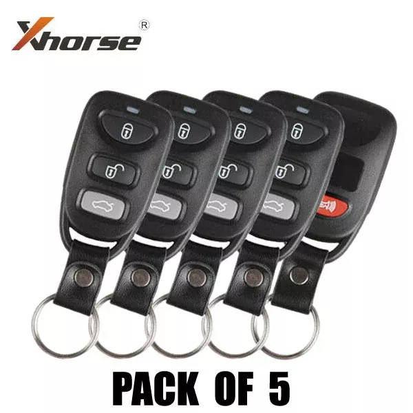 5 x Hyundai Style / 4-Button Universal Remote for VVDI Key Tool (Pack of 5)