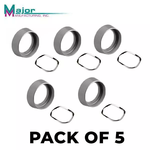 5 x Major Mfg - CGA-5 - Free Spinning - Standard Cylinder Guard - Tapered - 1-3/4" x 1/2" - Aluminum (BUNDLE OF 5)