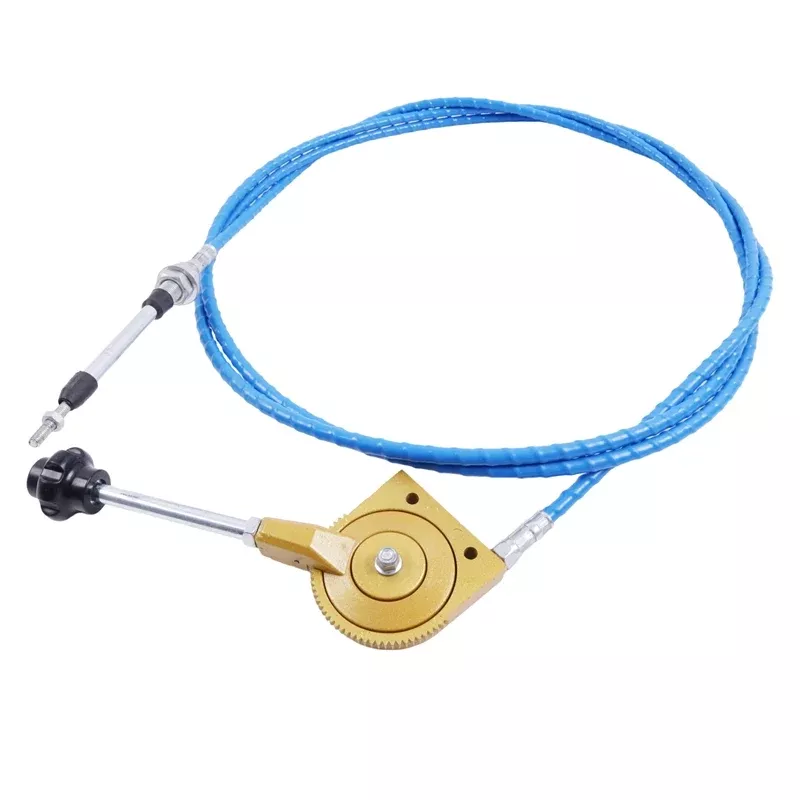 5M 197" Throttle Cable With Control Handle for Kobelco CASE Sumitomo Volvo Komatsu JCB Caterpillar CAT Hitachi John Deere