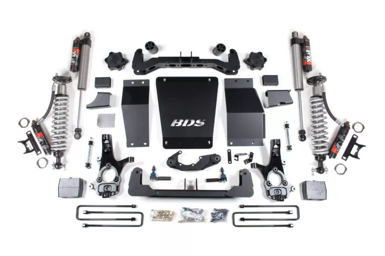 6 Inch Lift Kit FOX 2.5 Performance Elite Block Lift Coil-Over Cast Steel 14-18 Silverado/Sierra 1500 4WD BDS Suspension