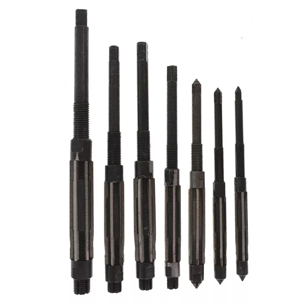 7Pcs Adjustable Hand Reamers Set, HV to H3,1/4" to 15/32", HSS,