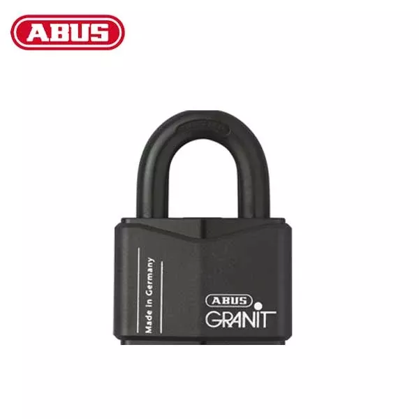 Abus -37/70RK -Rekeyable Granit Series Steel Padlock - Black - 3-1/32" Body Width