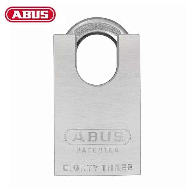 Abus - 83CS/50-3000 - Chrome Plated Brass Padlock w/ Shackle Guard - S2 - Schlage C-L- 5/6 Pin - Rekeyable - 1-57/64" Width