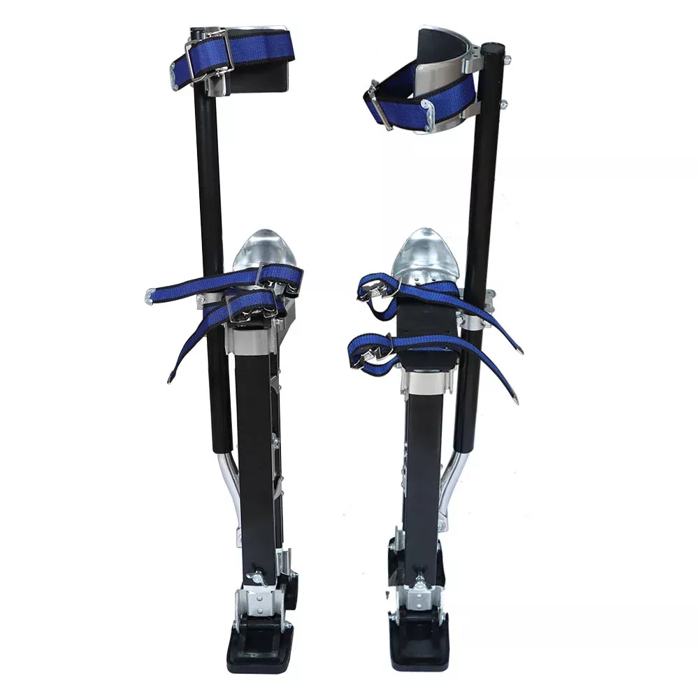 Adjustable 18" - 30" Aluminum Alloy Stilt For Taping Painting Walking Tool Black